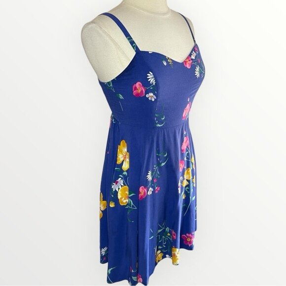 ❄️3/$20 OLD NAVY Floral Fit & Flare Mini Sundress, Small - Picture 3 of 7